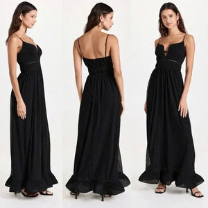 NWT - SIMKHAI by Jonathan Simkhai Maude Bustier Gown Black Size 0